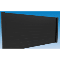 Zijwand ALU Schutting 1x max.250cm diep x max 200cm hoog