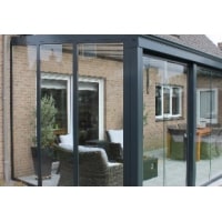 Zijwand 1x max.250cm Veiligheids-Glas