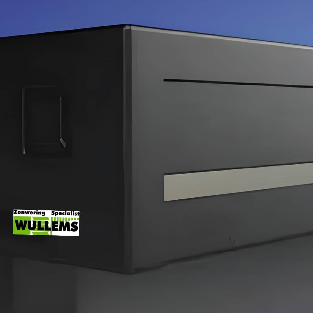 op de afbeelding is een gedeelte van een wullems zip screen te zien