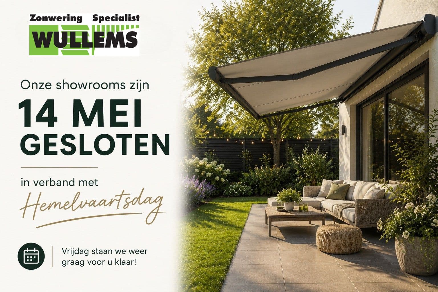 wullems gesloten hemelvaart
