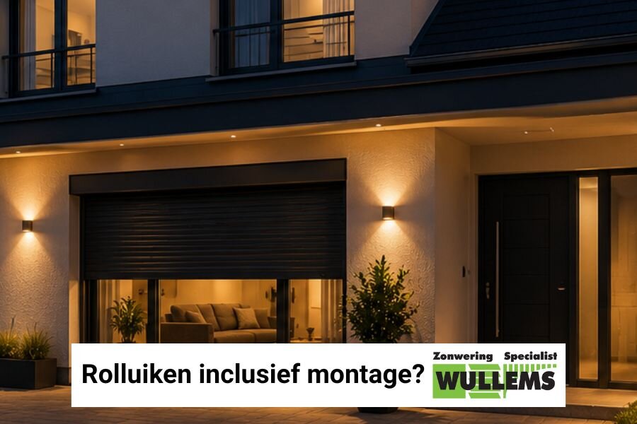 Op deze foto is een rolluik te zien dat inclusief montage werd geleverd in spijkenisse