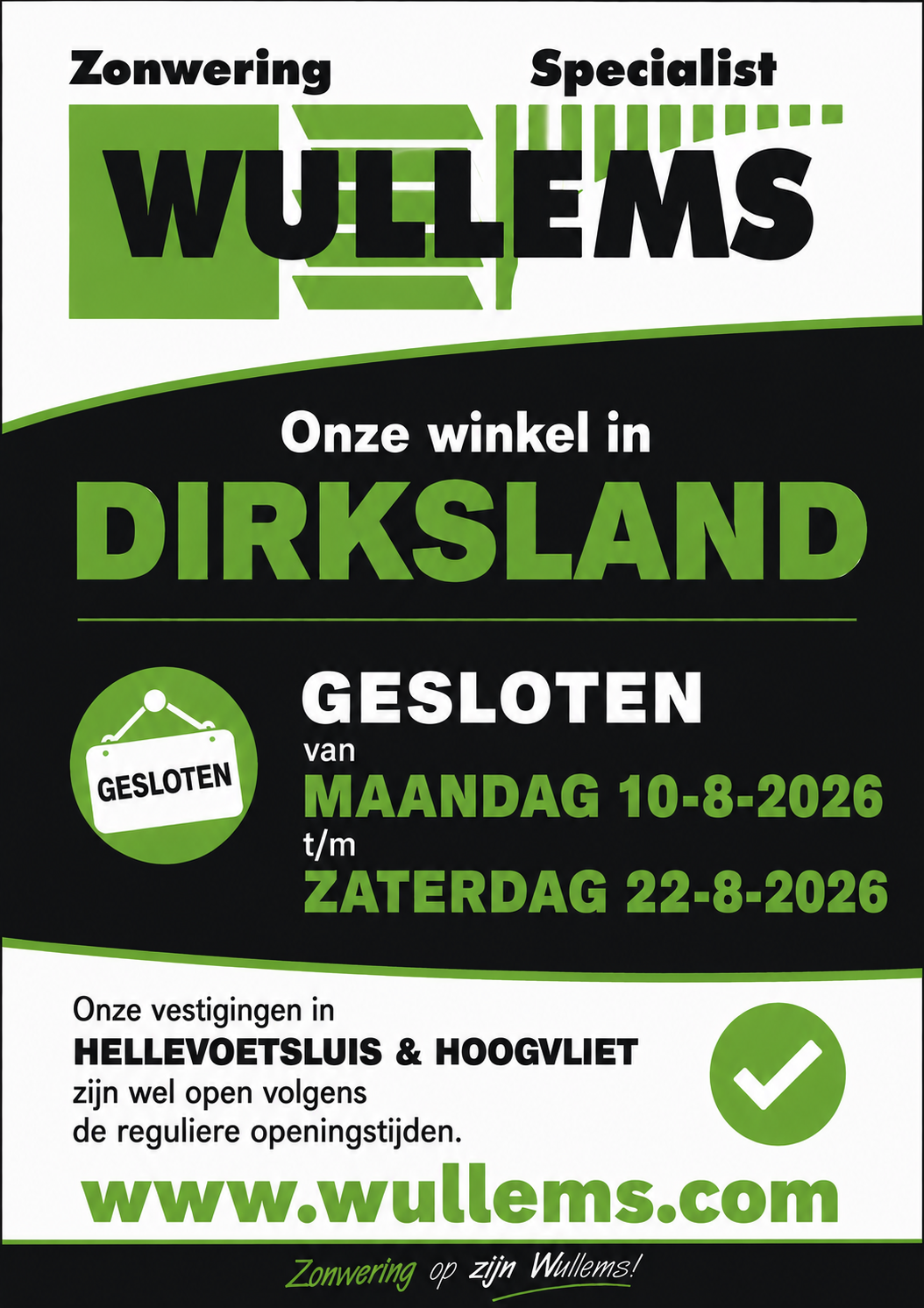 dirksland gesloten